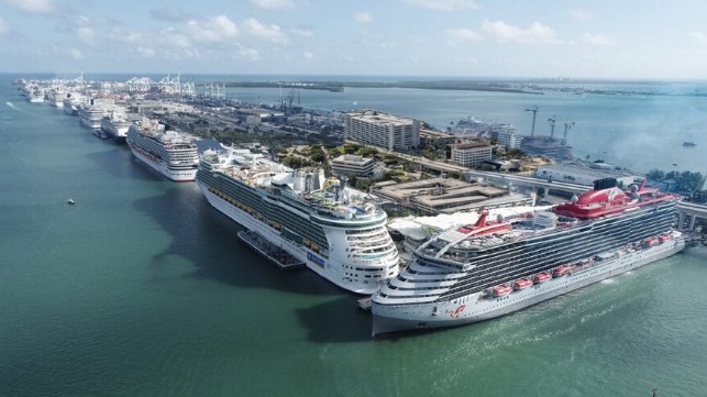 PortMiami cruise ships