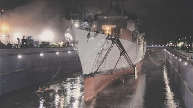 Launch at Bath Iron Works