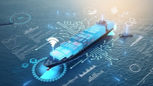 iStock image of a digitalized ship