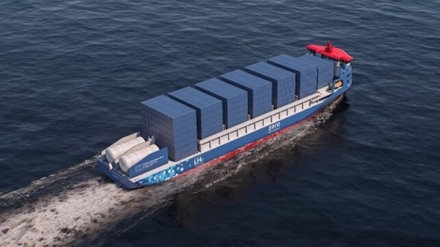 hydrogen-powered containership