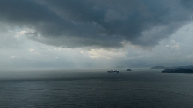 iStock image of a ship and clouds